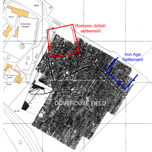 Features found in Dovehouse Field.