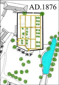 The garden as seen in 1876.