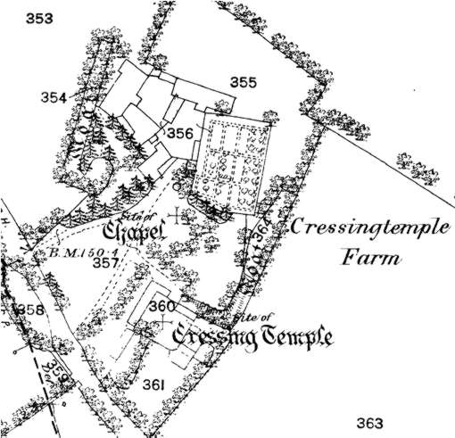 Cressing Temple in 1876