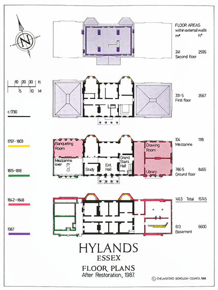 Hylands was remodelled using wrought iron