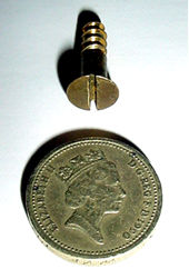 Countersunk slot headed screw