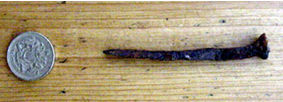 1840's wedged nail